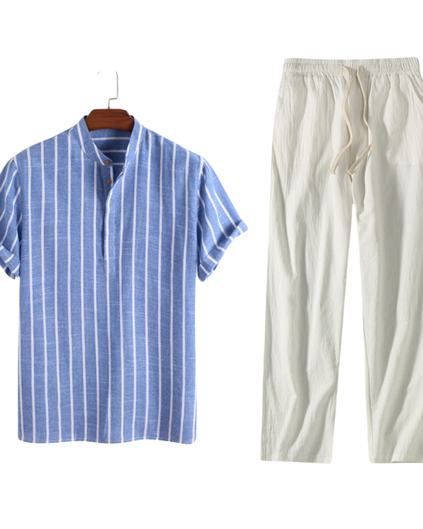 Xavier | James Men's Linen Set