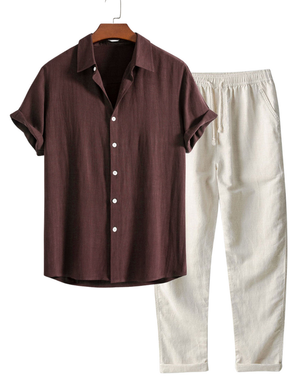 Oliver | Men's Linen 2 Piece Set Outfit