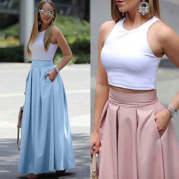 ALICE | Chic High-waisted Pleated Skirt