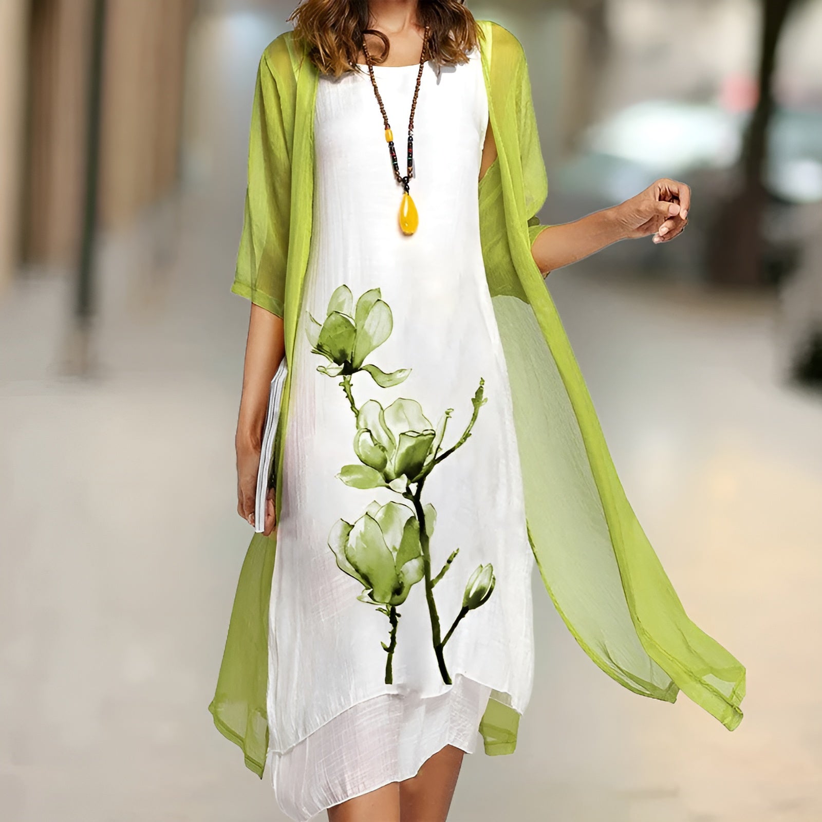 Dress with Free Cardigan