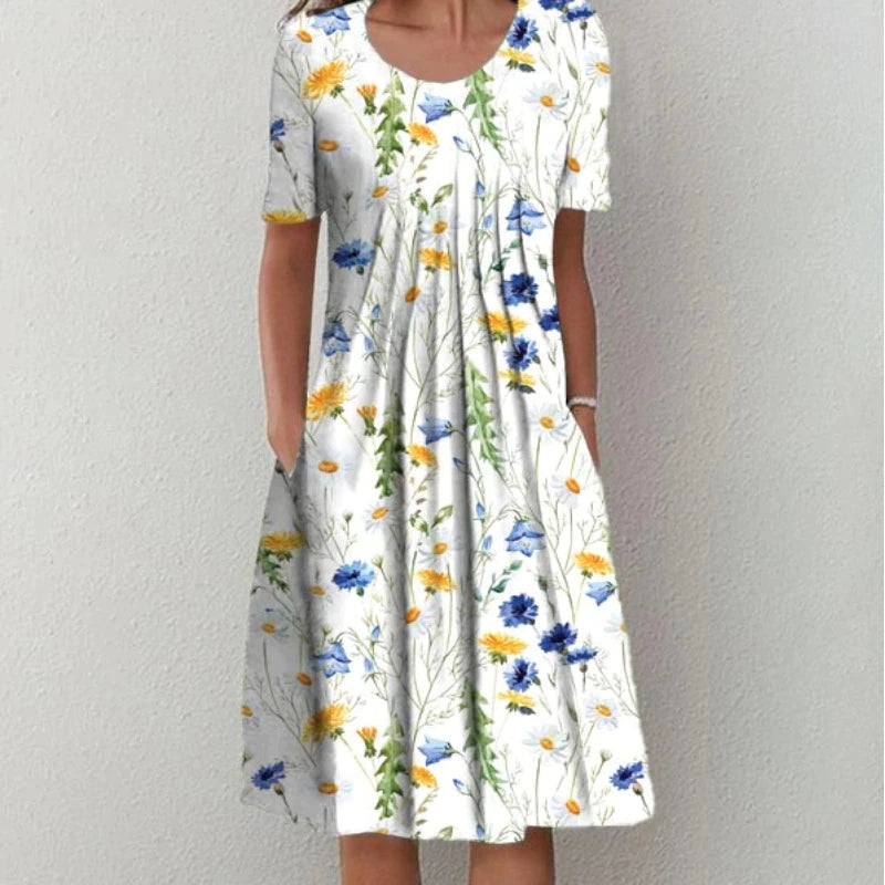 Tayla | Elegant Floral Dress with Pockets