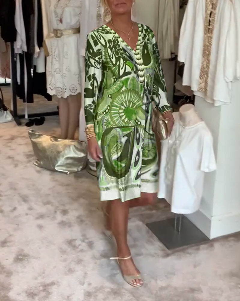 Matilda | Vibrant Patterned Dress with Bright Design