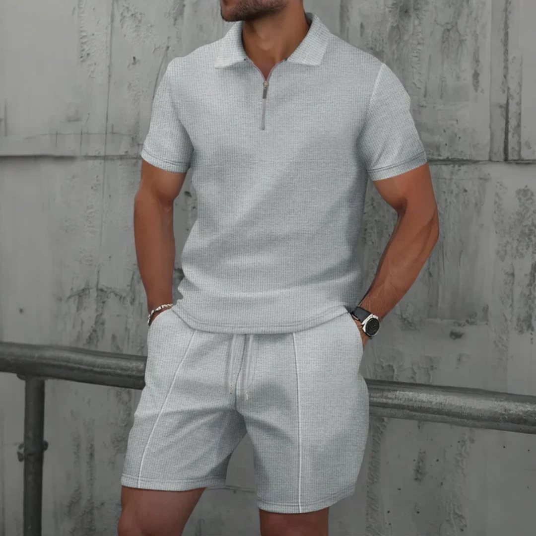 Hunter | Men's Cotton 2 Piece Polo Shorts Set
