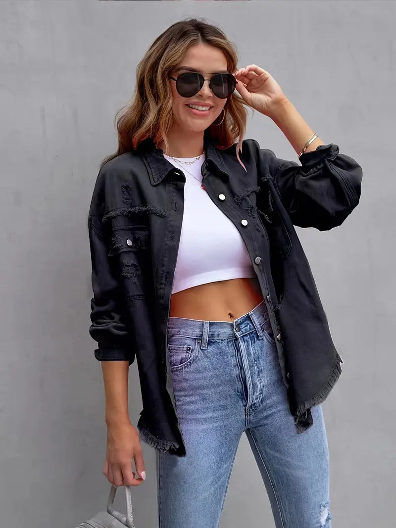 Maya | Plus Size Denim Jacket