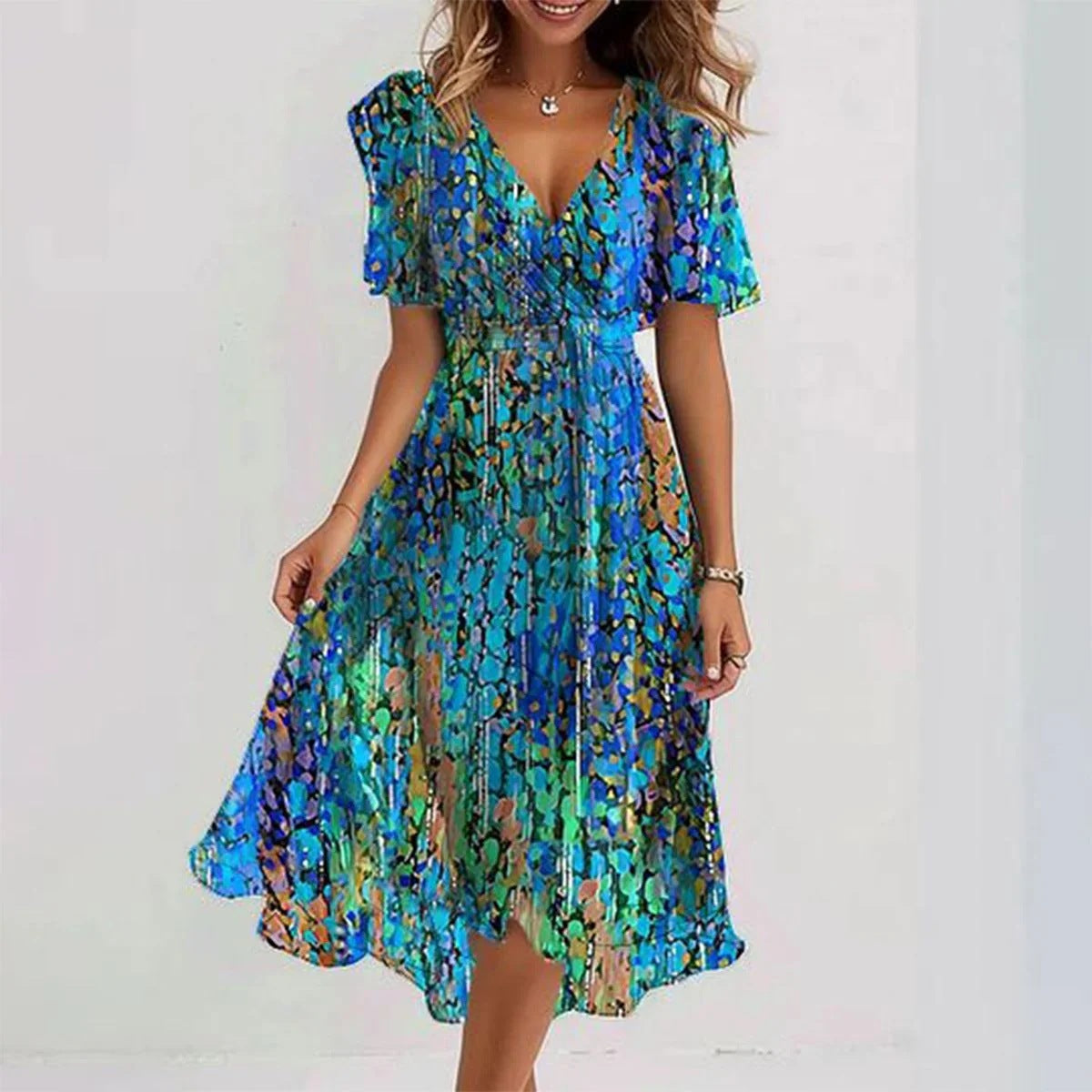 Darcy | Elegant Floral Midi Dress