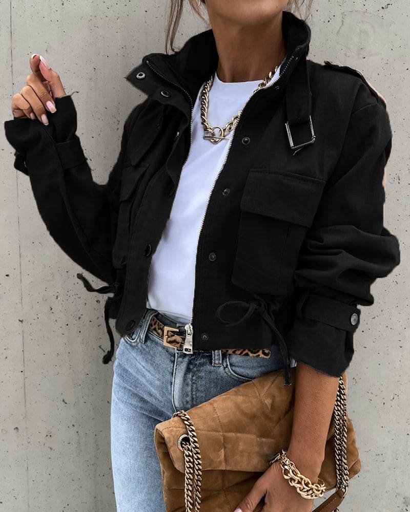 Tammie | Drawstring Hem Utility Jacket
