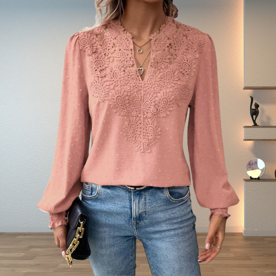 Chelsea | Elegant Lace Detail Blouse