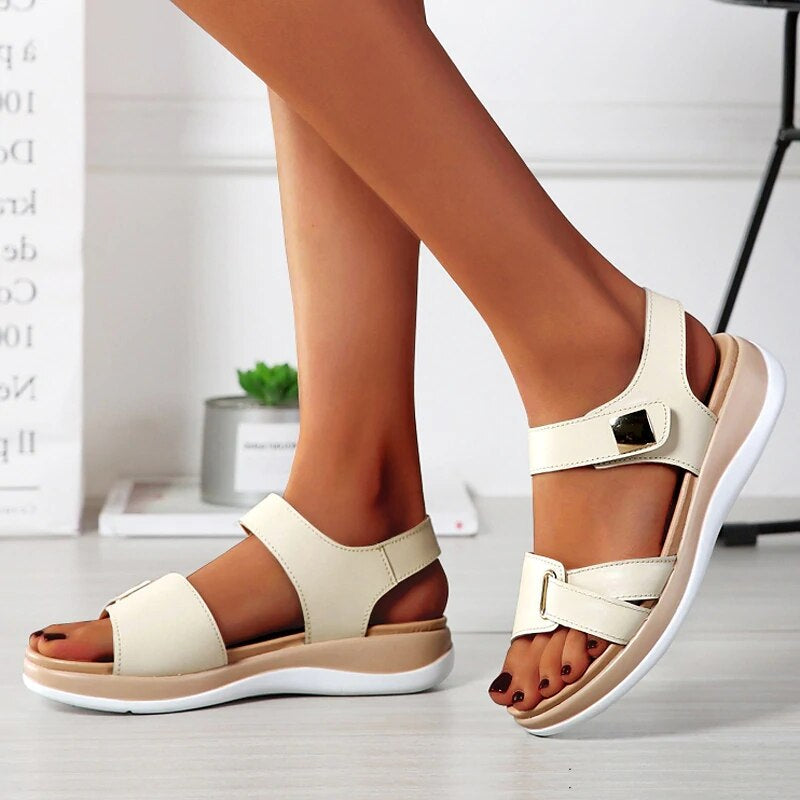 Indie | Women's Adjustable Comfort Sandals with Cushioned Footbed
