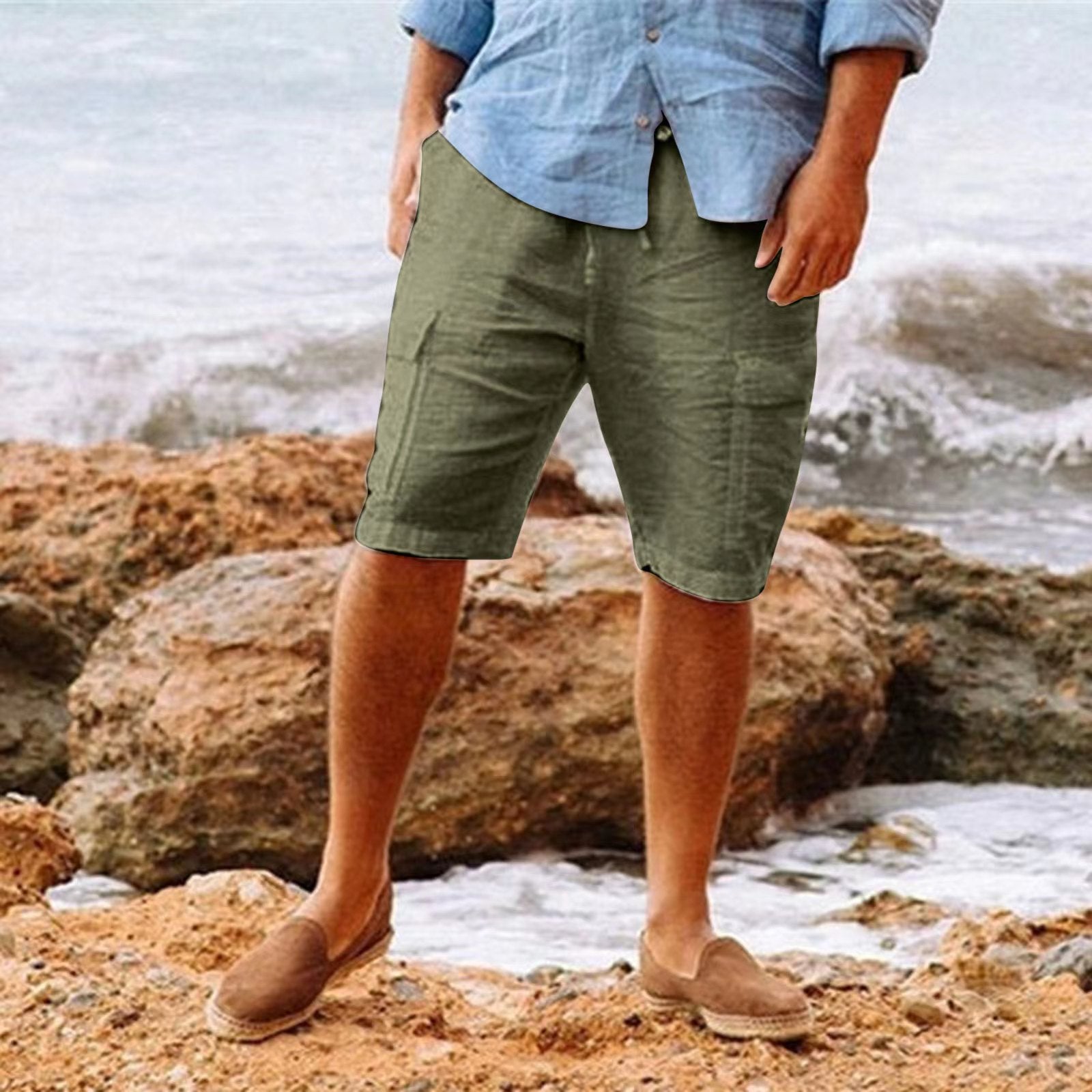 Liam | Men's Linen Shorts in Casual Summer Style