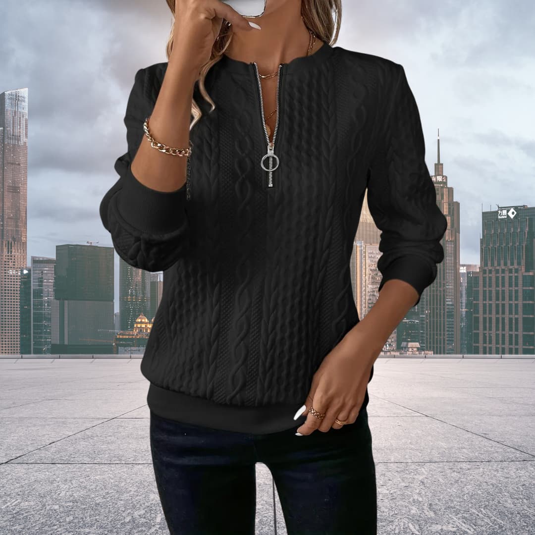 Cozy Zip Sweater  this Autumn