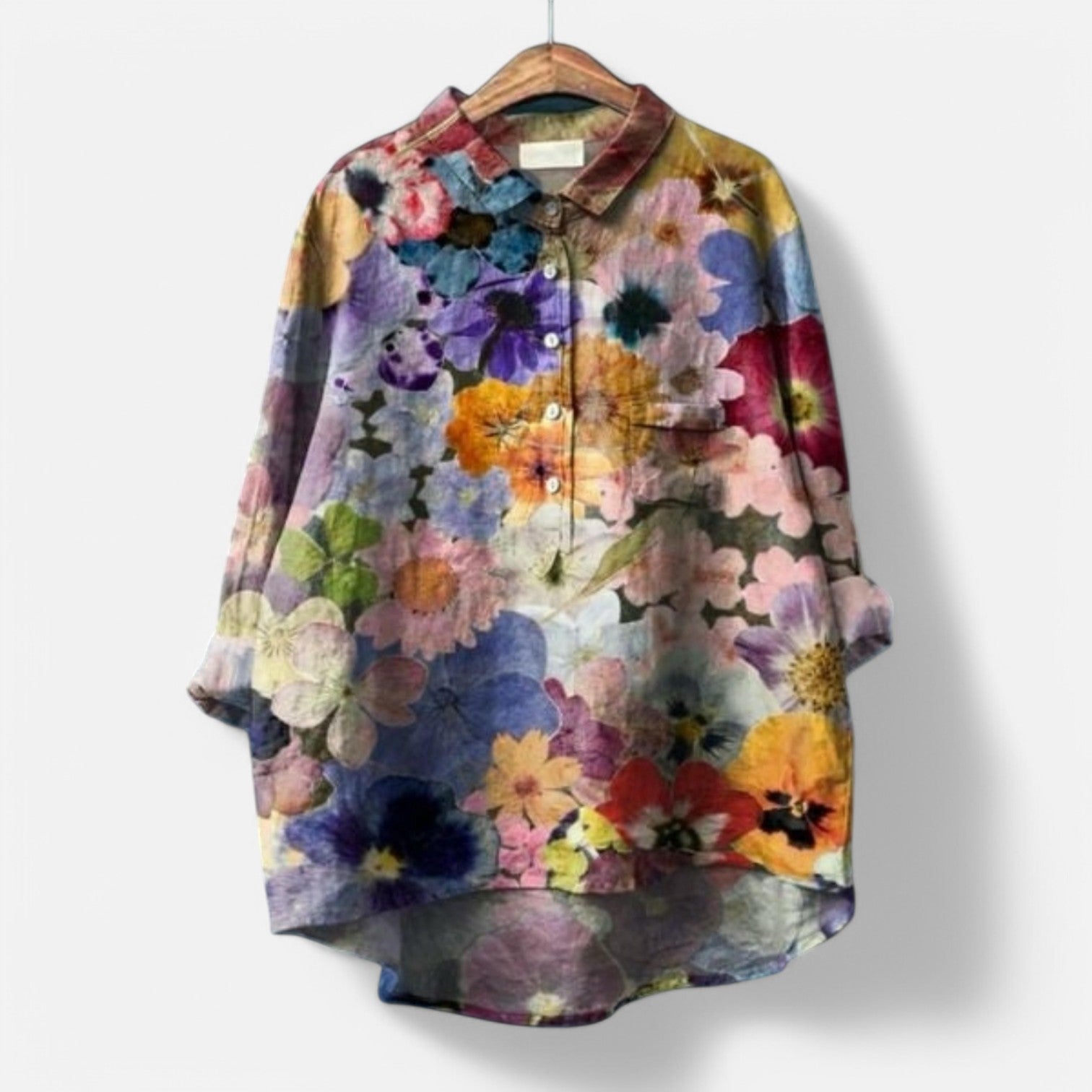 Lily | Elegant Floral Loose Fit Blouse