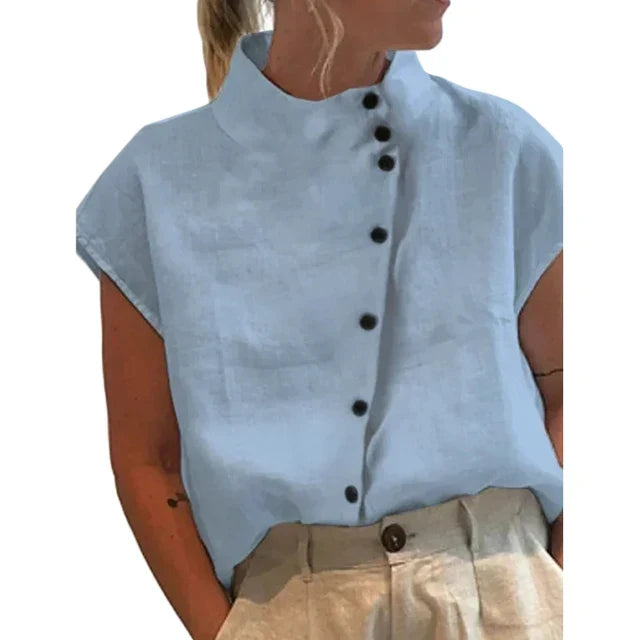 Grace | Women's Elegant Stand Collar Top