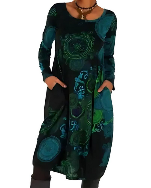 Dana | Plus Size Elegant Printed Dress