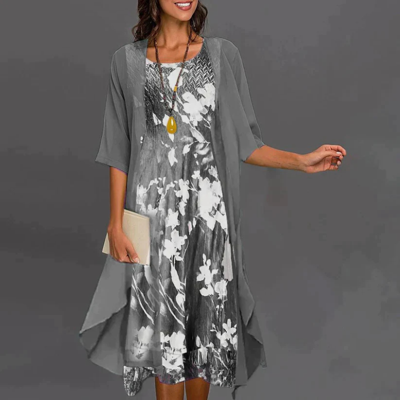 Kenzie | Floral Mini Dress with Blazer