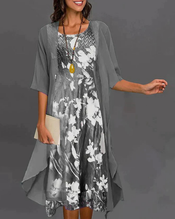 Kenzie | Floral Mini Dress with Blazer