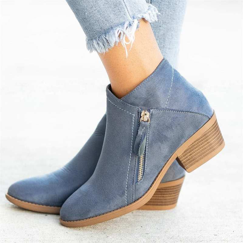 Premium Women's Leather Ankle Boots