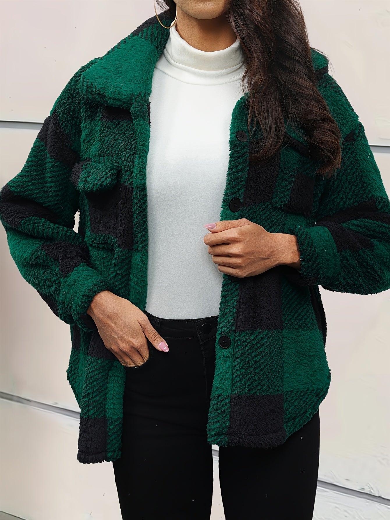 Kiara | Trendy Oversized Fleece Coat