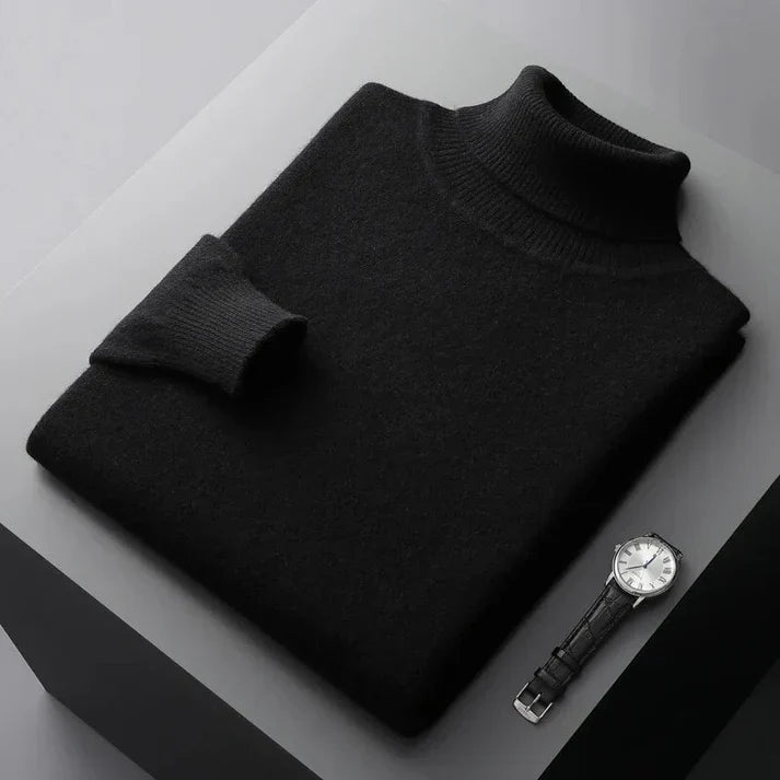 Men's Premium Cashmere Turtleneck Sweater