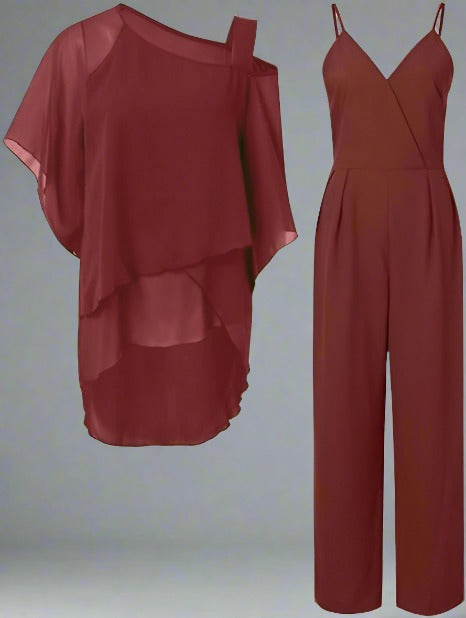 Luna | Luxury Chiffon Evening Set