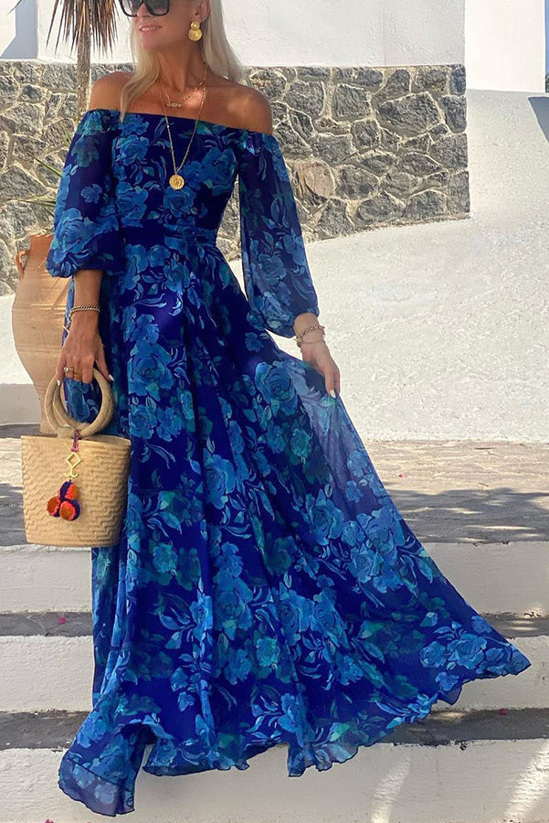 Isla | Floral Off-Shoulder Maxi Dress for Women
