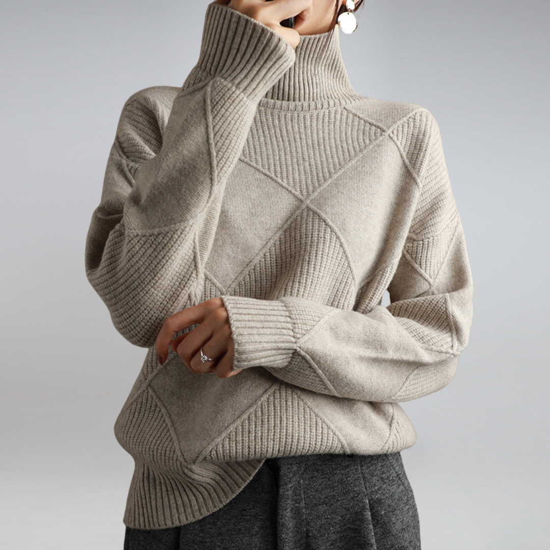 Cozy Cashmere Women's Turtleneck Sweater