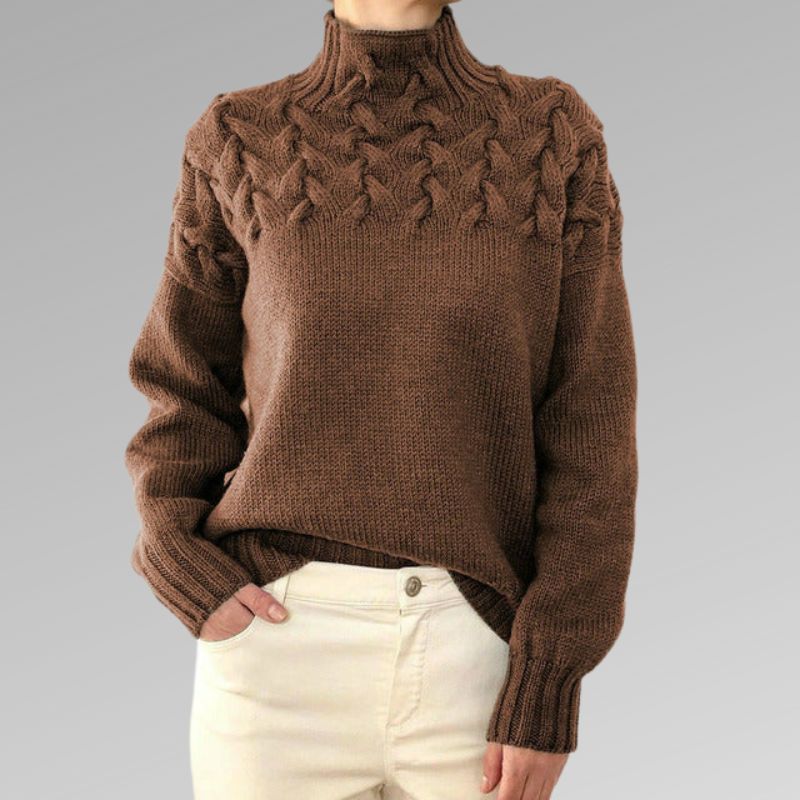 Premium High Neck Knit Sweater