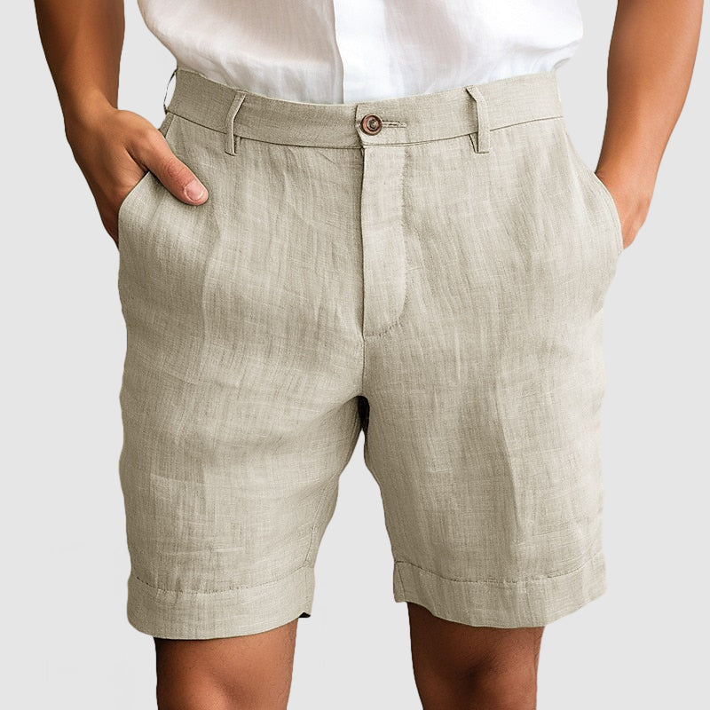 Darcy | Men's Casual Cotton Linen Shorts | Spring/Summer