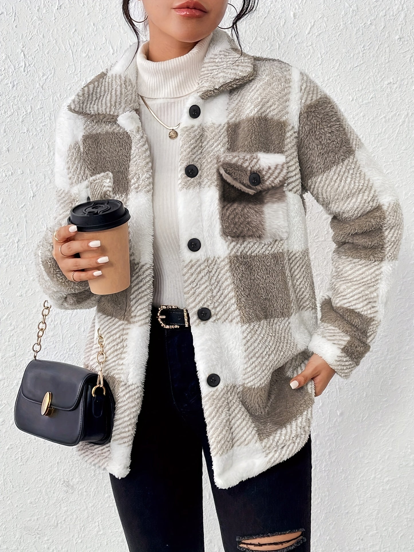 Kiara | Trendy Oversized Fleece Coat