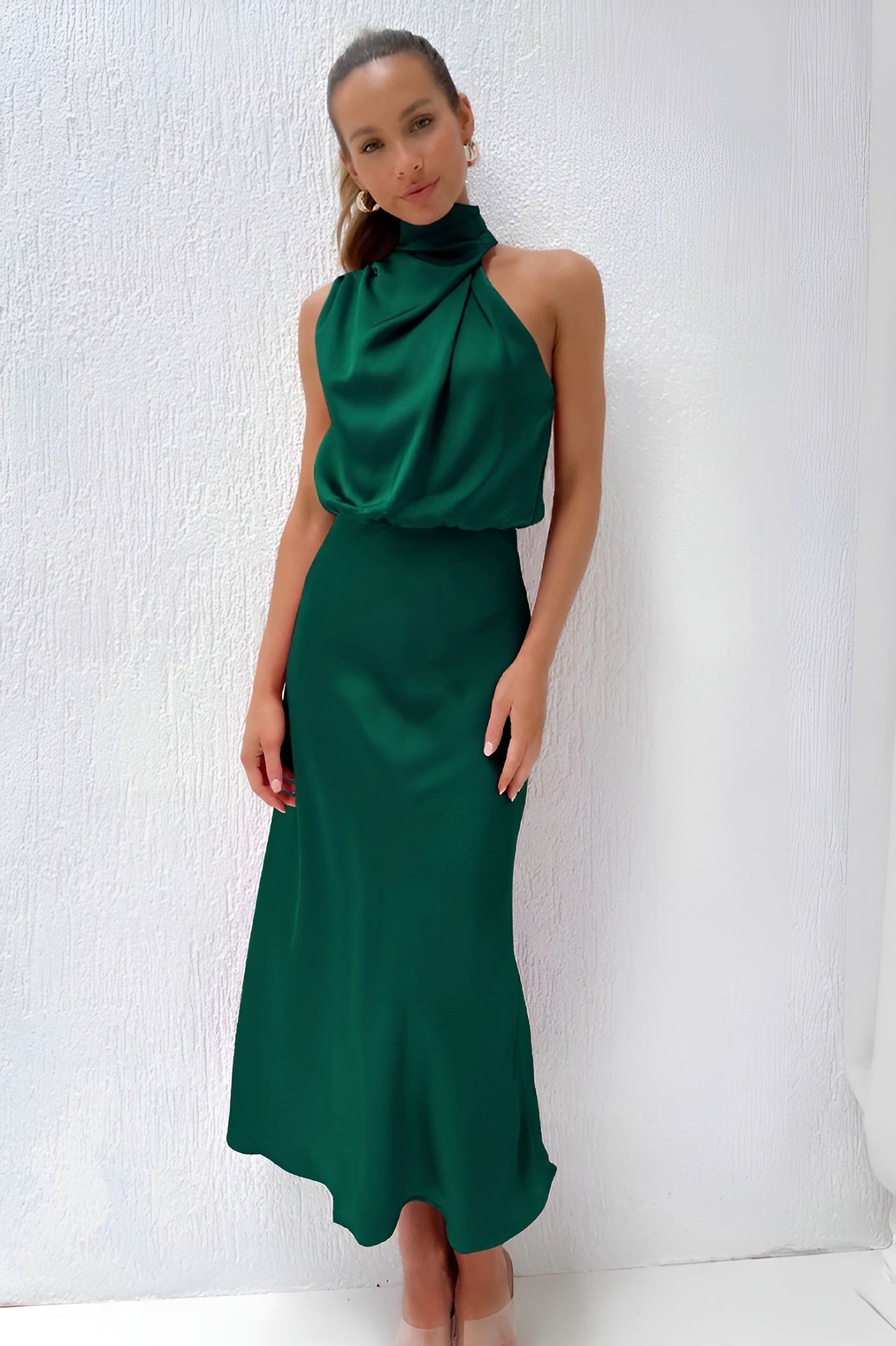 Satin Cocktail Dress for Women