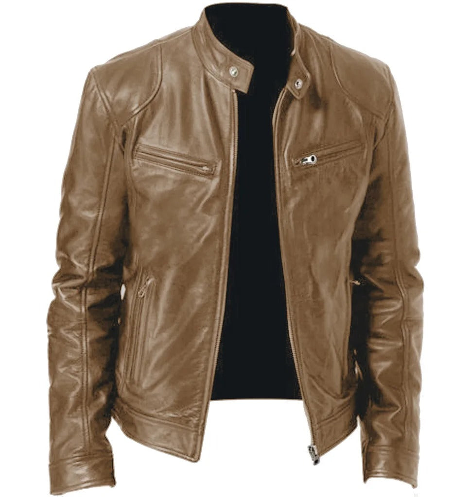 Elegant Warm Leather Jacket