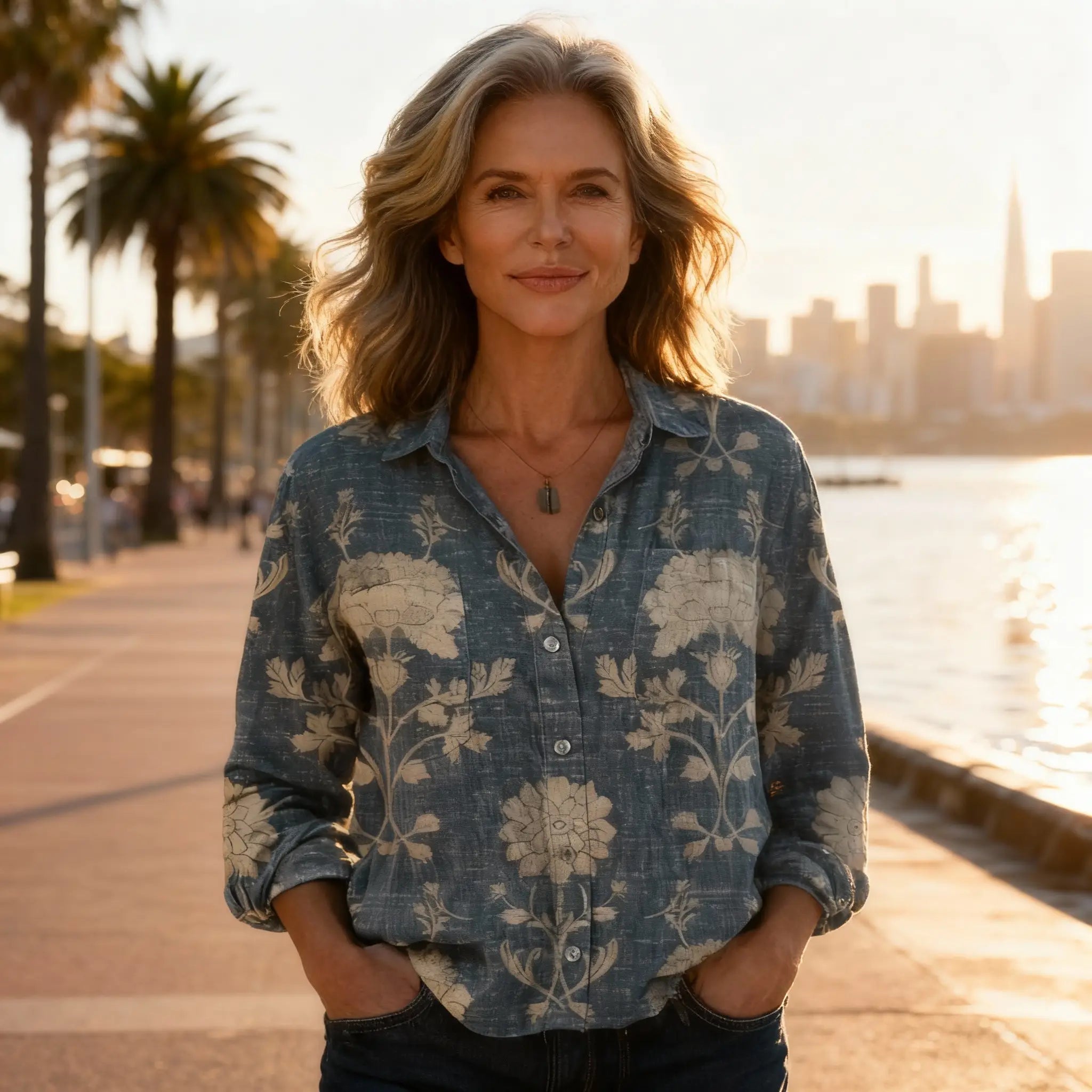 Sophie - Printed Vintage Blouse