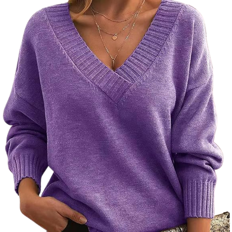 Chloe | Chic V-Neck Sweater for Women