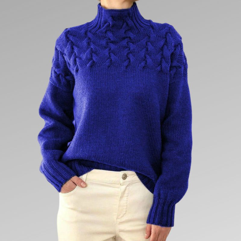 Premium High Neck Knit Sweater