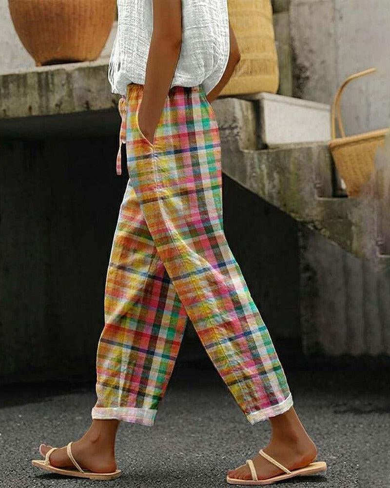 Harper | Vintage-Style Linen Pants for Women