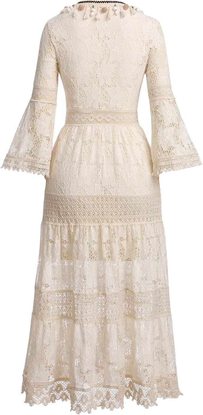 Emma | Bohemian Lace Dress with Elegant Design