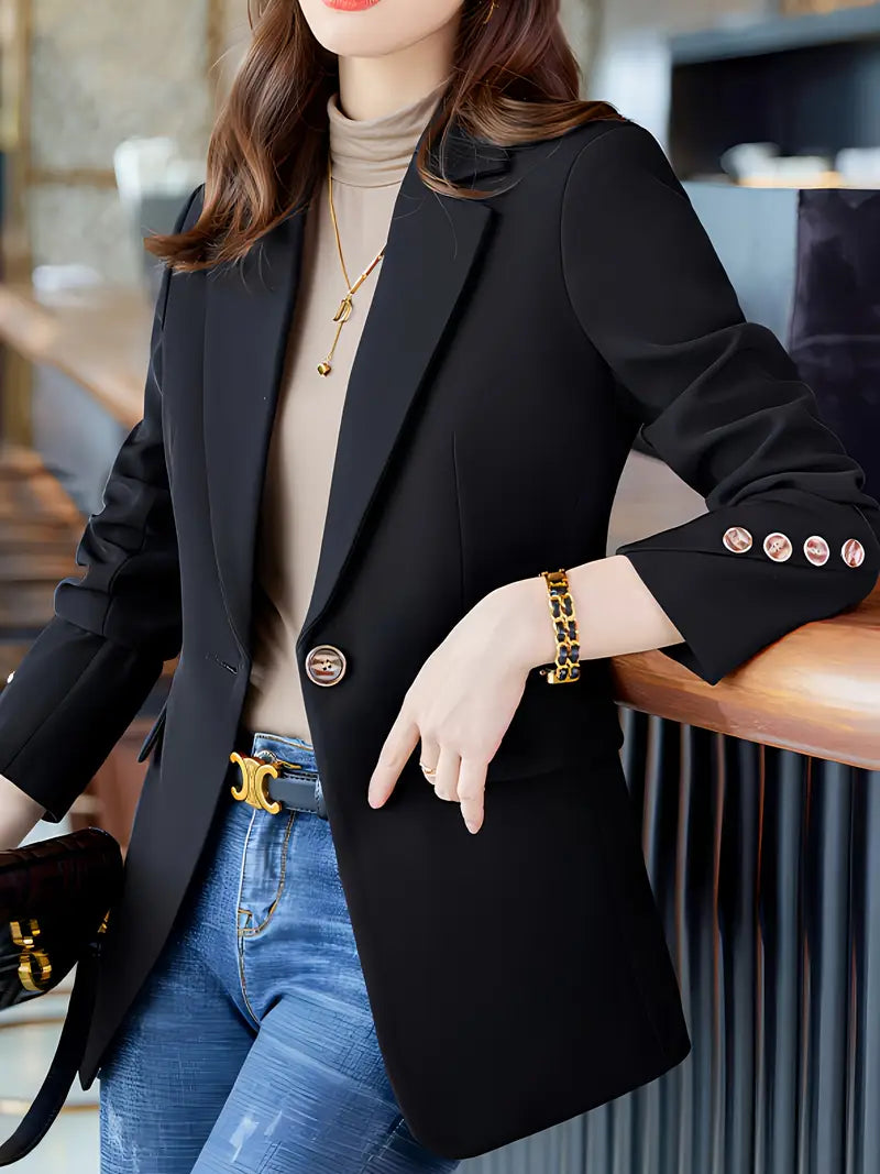 Freya | Sharp Collar Work Blazer