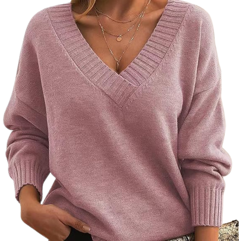 Chloe | Chic V-Neck Sweater for Women