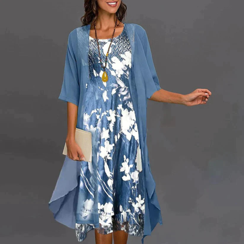 Kenzie | Floral Mini Dress with Blazer