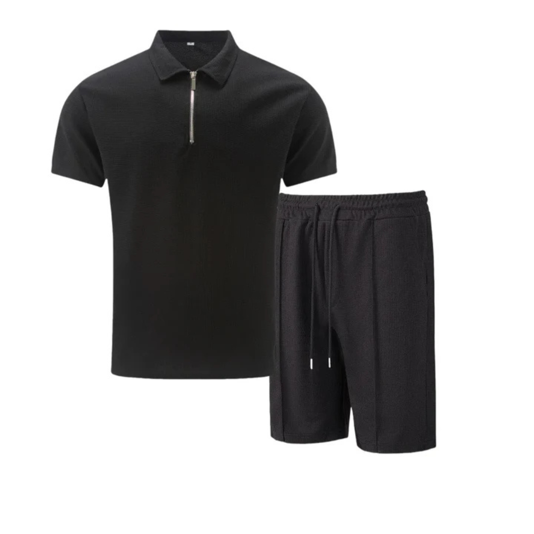 Hunter | Men's Cotton 2 Piece Polo Shorts Set