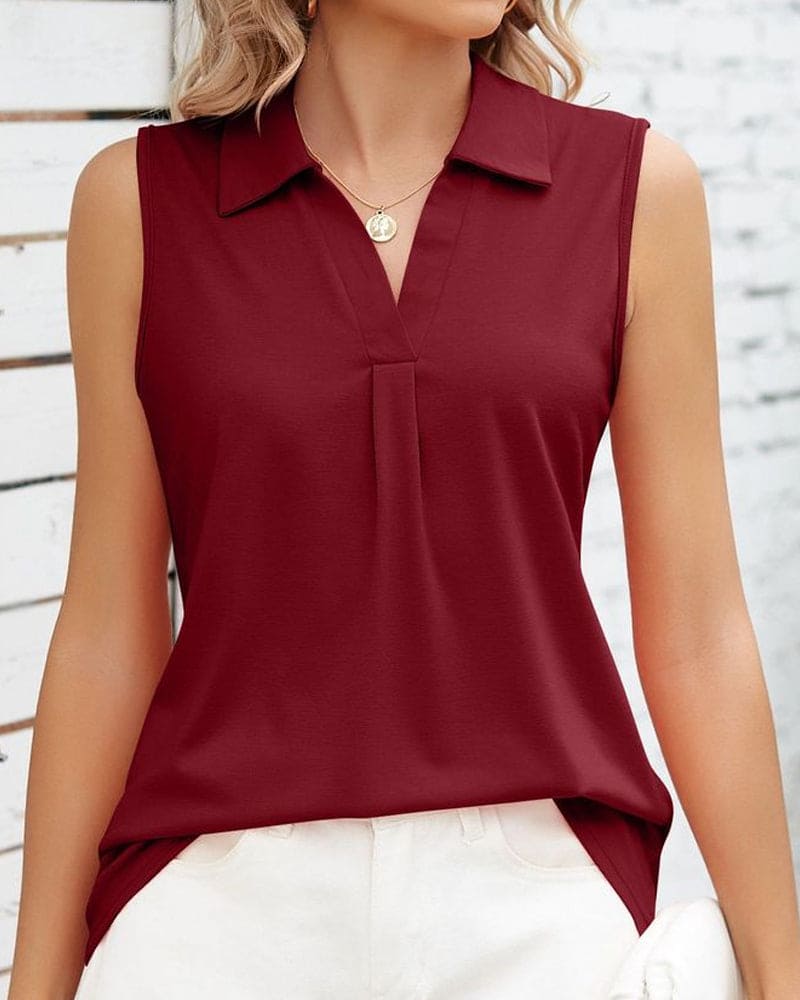 Isla | Women's Sleeveless Blouse Top