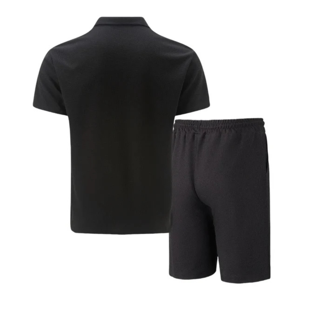 Hunter | Men's Cotton 2 Piece Polo Shorts Set