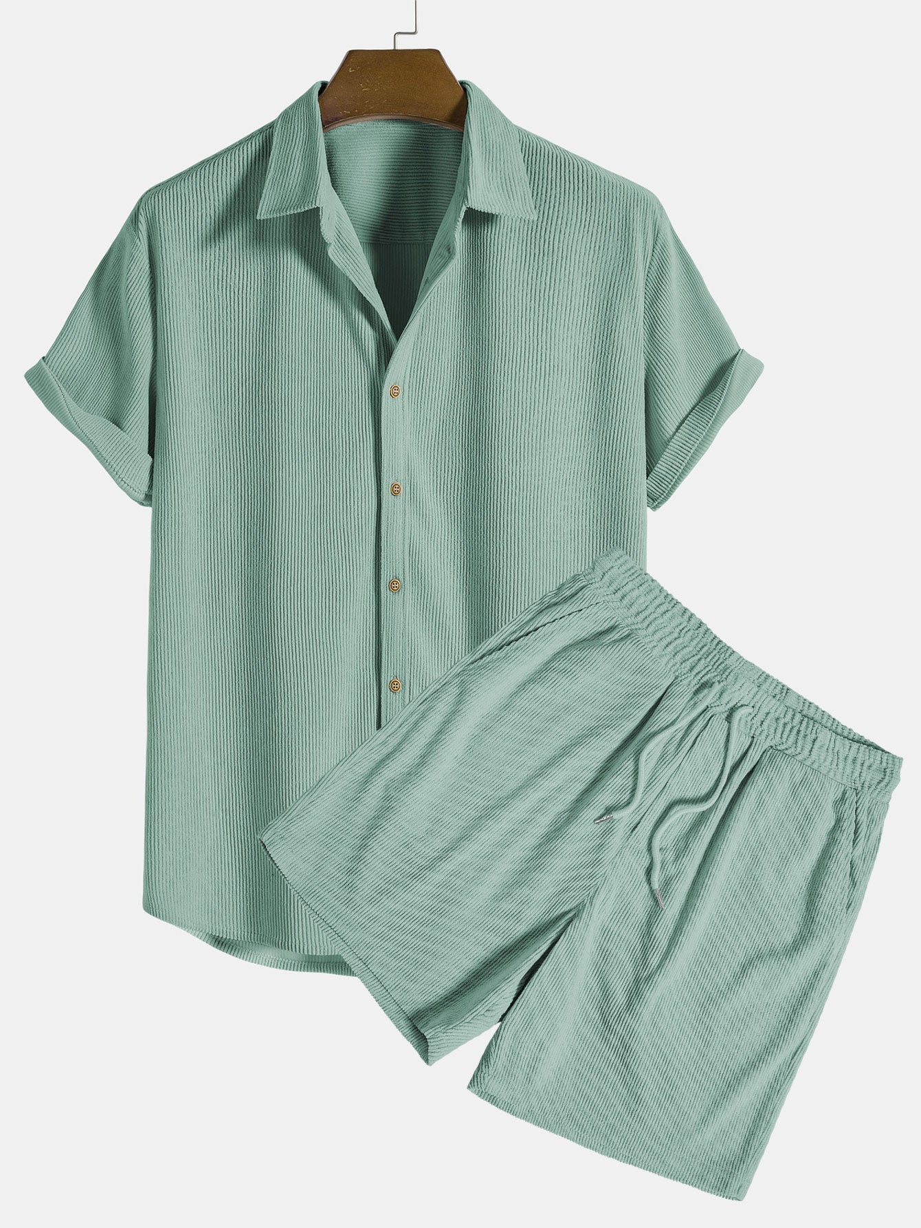 Riley | Men's Short Sleeve Corduroy Shirt Set