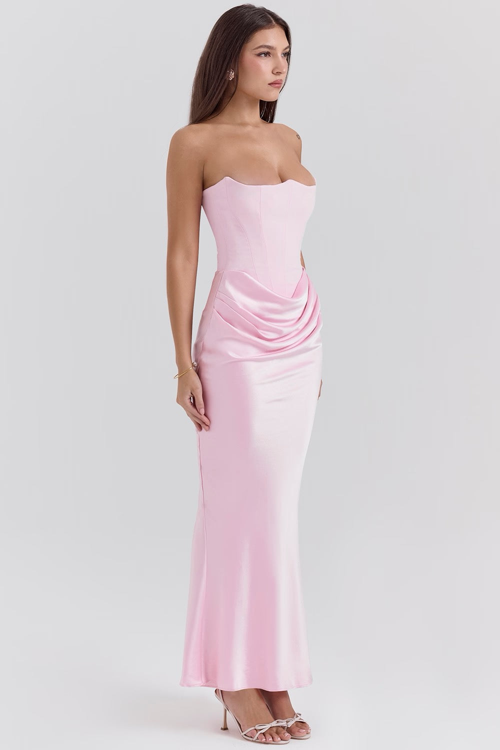 Aria | Strapless Maxi Dress for Wedding Guest