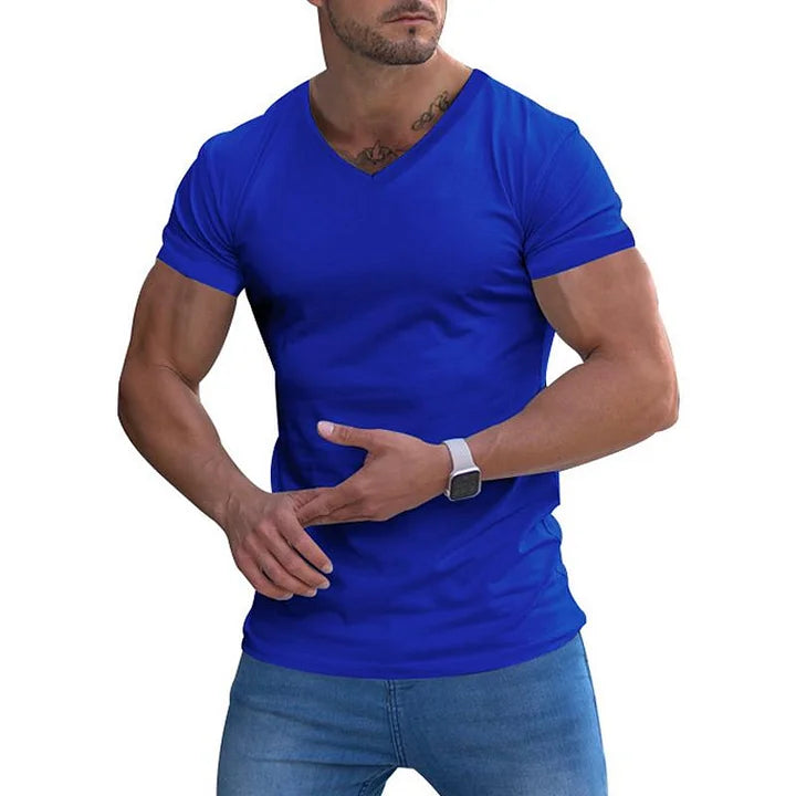 Isaac | Men's Slim-Fit V-Neck T-Shirt