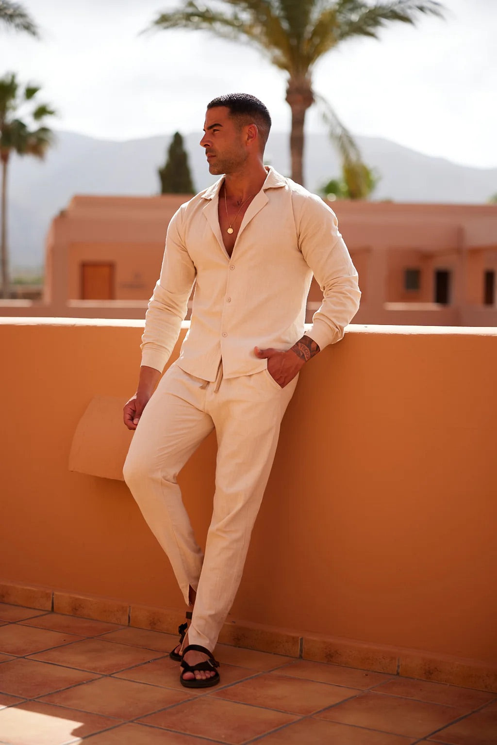 Mason | Men's Lightweight Linen Lounge Set