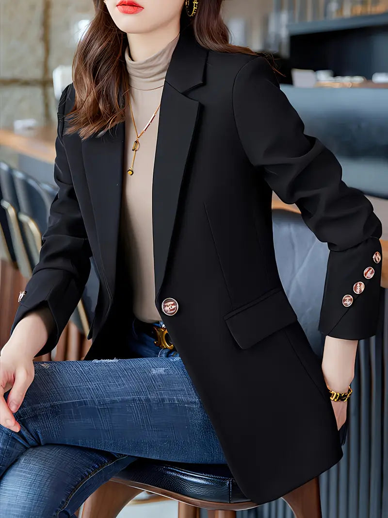 Freya | Sharp Collar Work Blazer