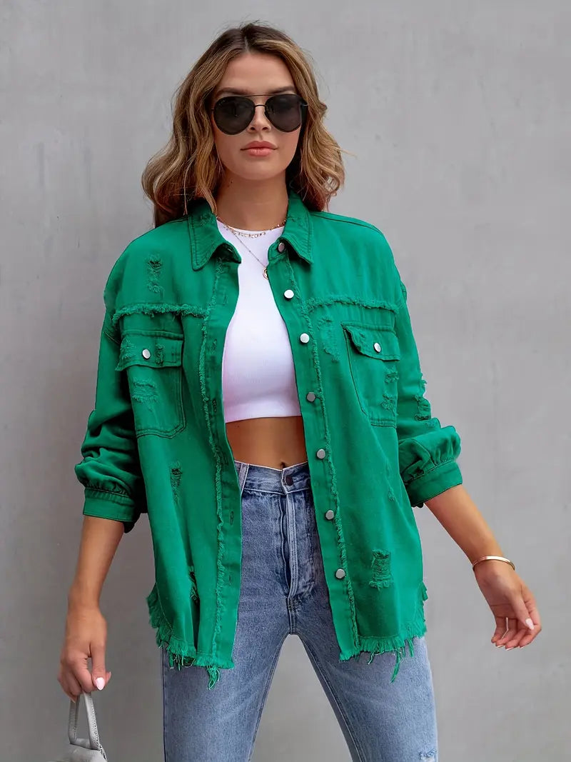 Maya | Plus Size Denim Jacket