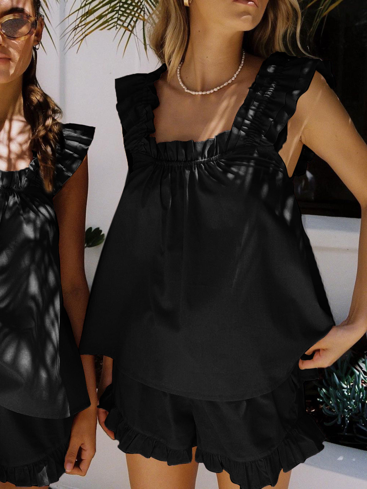 Chloe | Women's Ruffle Lounge Set Collection