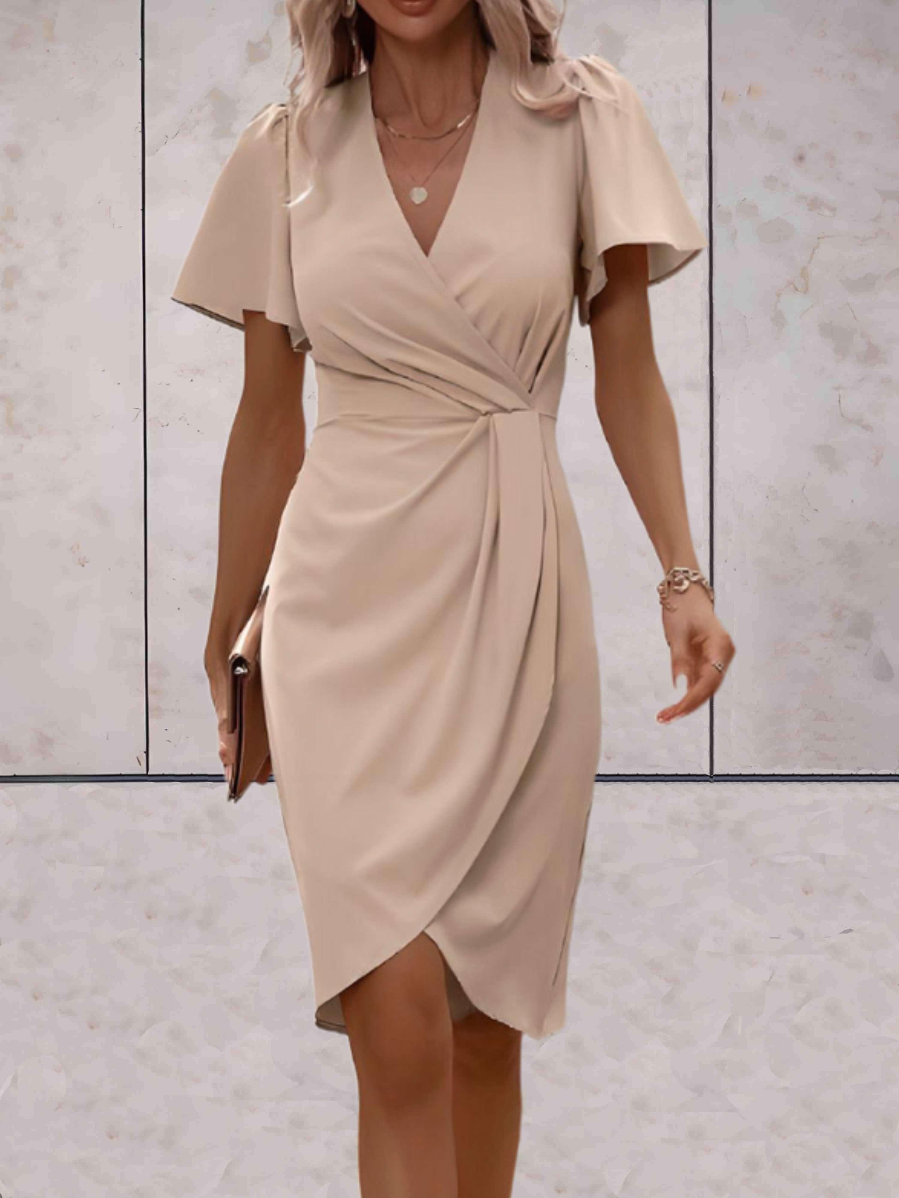 Jasmine | Elegant Wrap Dress with V-Neckline
