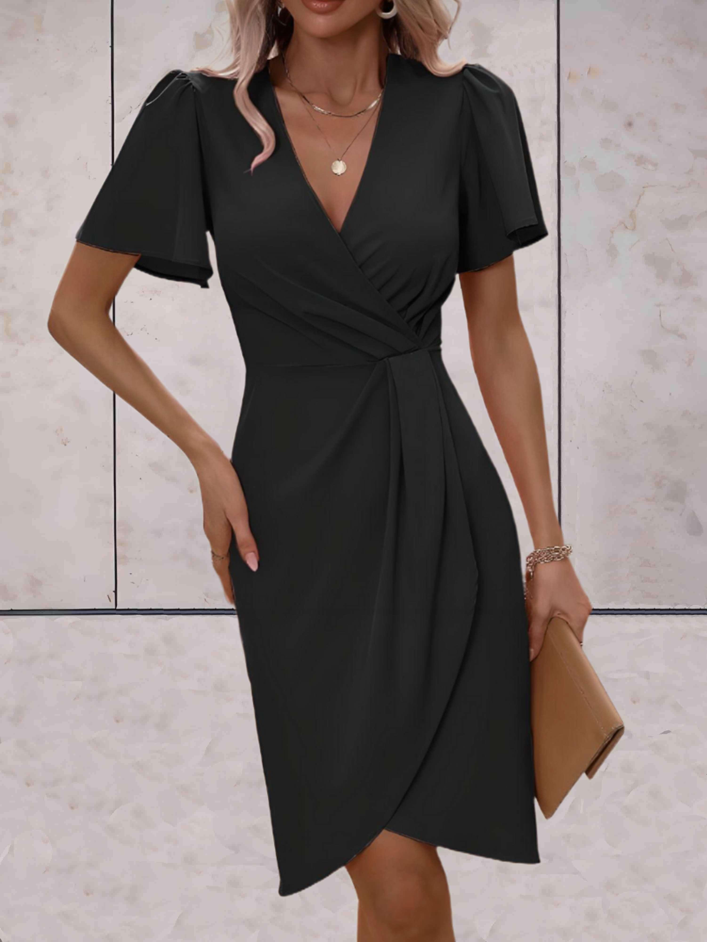 Jasmine | Elegant Wrap Dress with V-Neckline